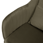Casa si Gradina - Mobilier - Scaune si fotolii - Scaune - Scaun de birou, gri-maro Taupe tesatura Velvet/crom, KLIAN - Infinity.ro