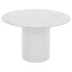 Casa si Gradina - Mobilier - Mese si birouri - Mese bucatarie si dining - Masa de sufragerie, marmura alba/MDF, diametru 120 cm, MAHIR TIP 1 - Infinity.ro