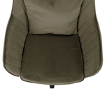 Casa si Gradina - Mobilier - Scaune si fotolii - Scaune - Scaun de birou, gri-maro Taupe tesatura Velvet/crom, KLIAN - Infinity.ro
