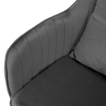 Casa si Gradina - Mobilier - Scaune si fotolii - Scaune - Scaun de birou, tesatura gri Velvet/crom, KLIAN - Infinity.ro