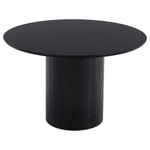 Casa si Gradina - Mobilier - Mese si birouri - Mese bucatarie si dining - Masa de sufragerie, neagra, diametru 120 cm, MAHIR TIP 2 - Infinity.ro