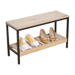 Casa si Gradina - Mobilier - Dulapuri si sifoniere - Dulapuri pantofi - Pantofar, stejar/negru, REST - Infinity.ro