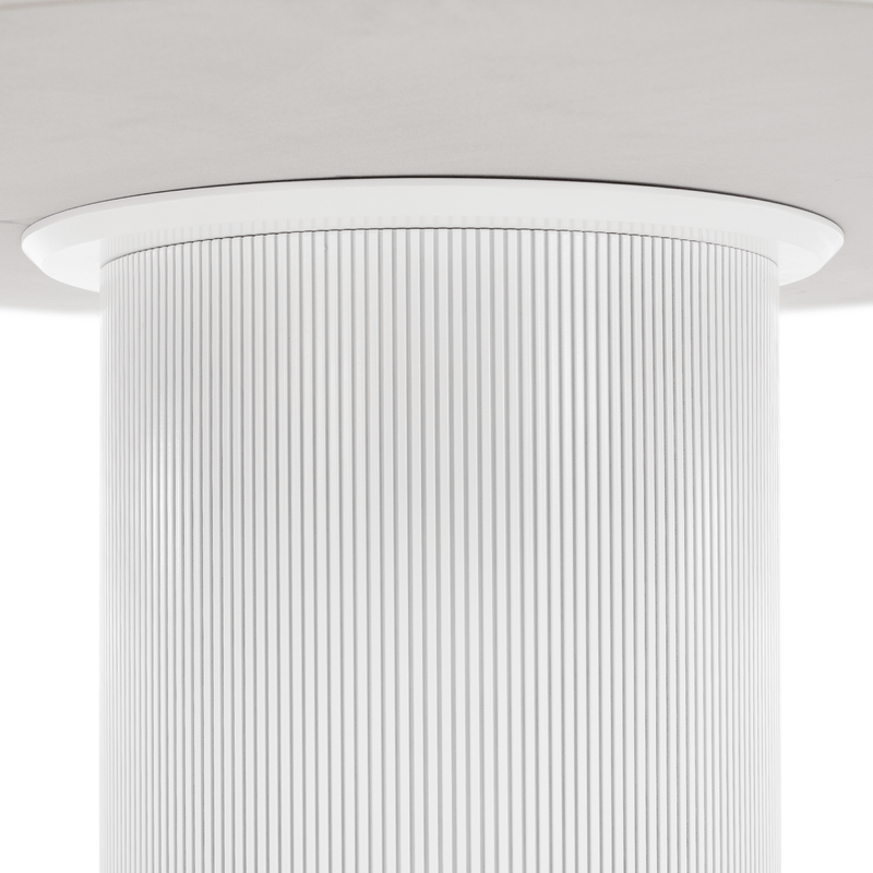 Casa si Gradina - Mobilier - Mese si birouri - Mese bucatarie si dining - Masa de sufragerie, marmura alba/MDF, diametru 120 cm, MAHIR TIP 1 - Infinity.ro