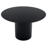 Casa si Gradina - Mobilier - Mese si birouri - Mese bucatarie si dining - Masa de sufragerie, neagra, diametru 120 cm, MAHIR TIP 2 - Infinity.ro