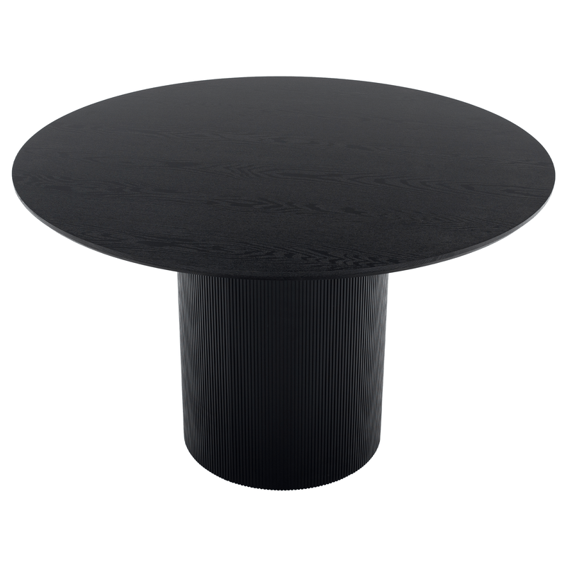Casa si Gradina - Mobilier - Mese si birouri - Mese bucatarie si dining - Masa de sufragerie, neagra, diametru 120 cm, MAHIR TIP 2 - Infinity.ro