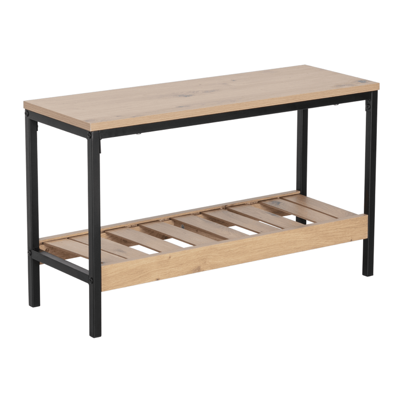 Casa si Gradina - Mobilier - Dulapuri si sifoniere - Dulapuri pantofi - Pantofar, stejar/negru, REST - Infinity.ro