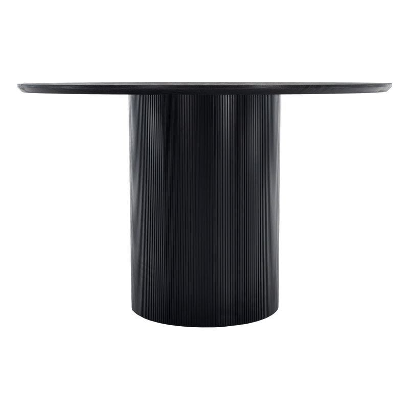 Casa si Gradina - Mobilier - Mese si birouri - Mese bucatarie si dining - Masa de sufragerie, neagra, diametru 120 cm, MAHIR TIP 2 - Infinity.ro