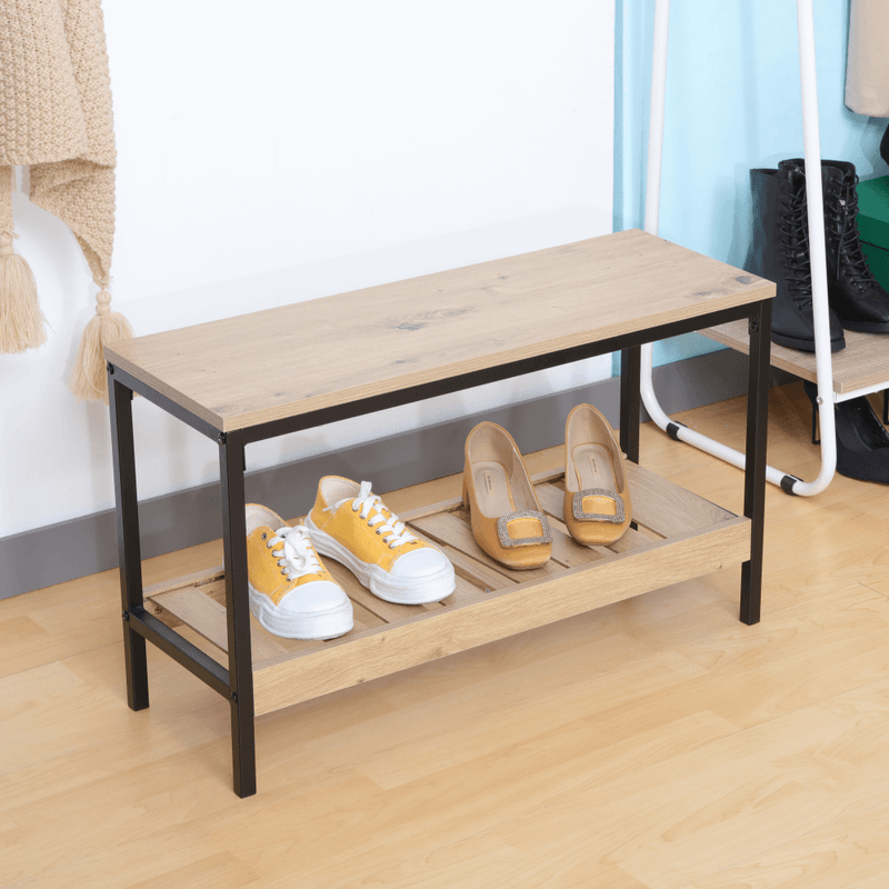 Casa si Gradina - Mobilier - Dulapuri si sifoniere - Dulapuri pantofi - Pantofar, stejar/negru, REST - Infinity.ro