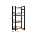 Casa si Gradina - Mobilier - Biblioteci si rafturi - Etajere - Raft, negru/stejar, KELER TIP 1 - Infinity.ro