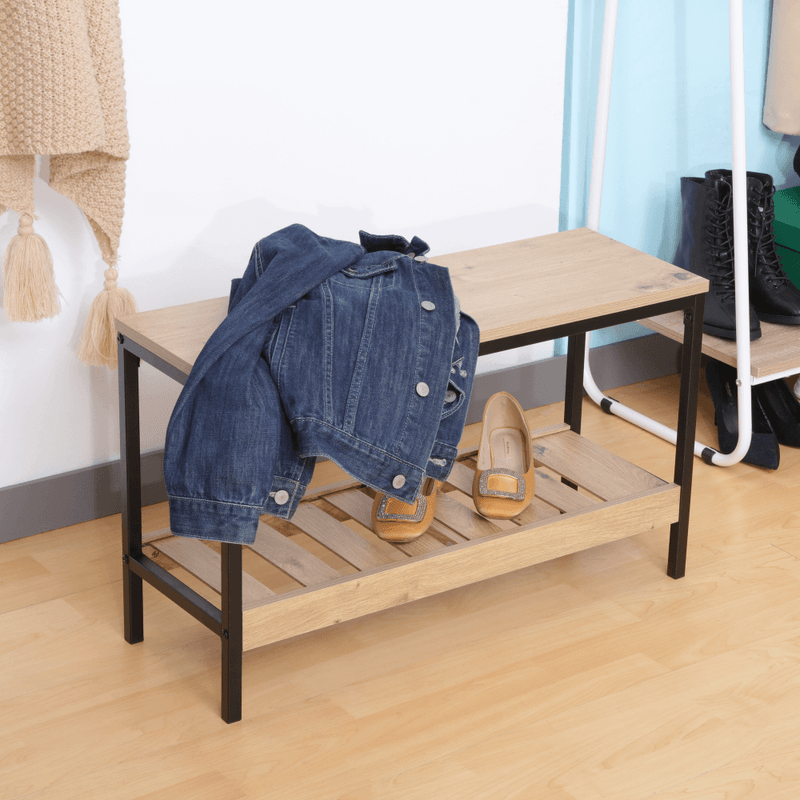 Casa si Gradina - Mobilier - Dulapuri si sifoniere - Dulapuri pantofi - Pantofar, stejar/negru, REST - Infinity.ro