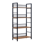 Casa si Gradina - Mobilier - Biblioteci si rafturi - Etajere - Raft, negru/stejar, KELER TIP 1 - Infinity.ro