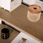 Casa si Gradina - Mobilier - Biblioteci si rafturi - Etajere - Raft, negru/stejar, KELER TIP 2 - Infinity.ro