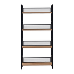 Casa si Gradina - Mobilier - Biblioteci si rafturi - Etajere - Raft, negru/stejar, KELER TIP 1 - Infinity.ro