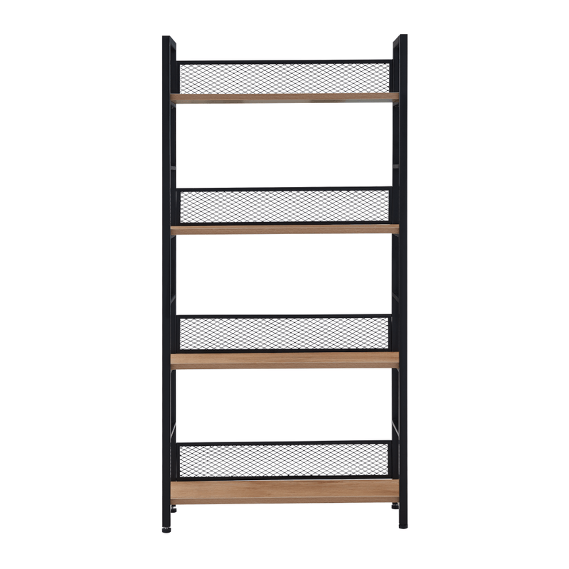 Casa si Gradina - Mobilier - Biblioteci si rafturi - Etajere - Raft, negru/stejar, KELER TIP 1 - Infinity.ro
