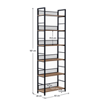 Casa si Gradina - Mobilier - Biblioteci si rafturi - Etajere - Raft, negru/stejar, KELER TIP 3 - Infinity.ro