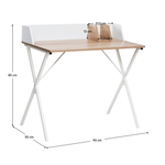 Casa si Gradina - Mobilier - Mese si birouri - Birouri - Birou pentru PC, stejar deschis/alb, PSALMO - Infinity.ro