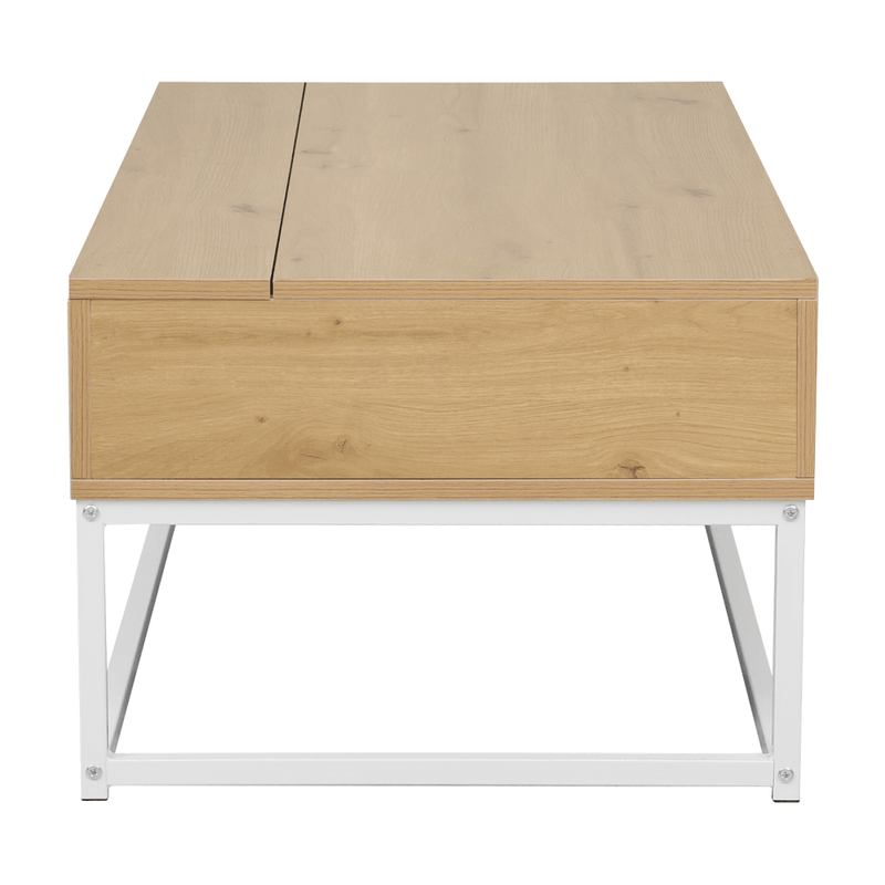 Casa si Gradina - Mobilier - Mese si birouri - Masute de cafea - Masuta de cafea, stejar/alb, LIVINA - Infinity.ro