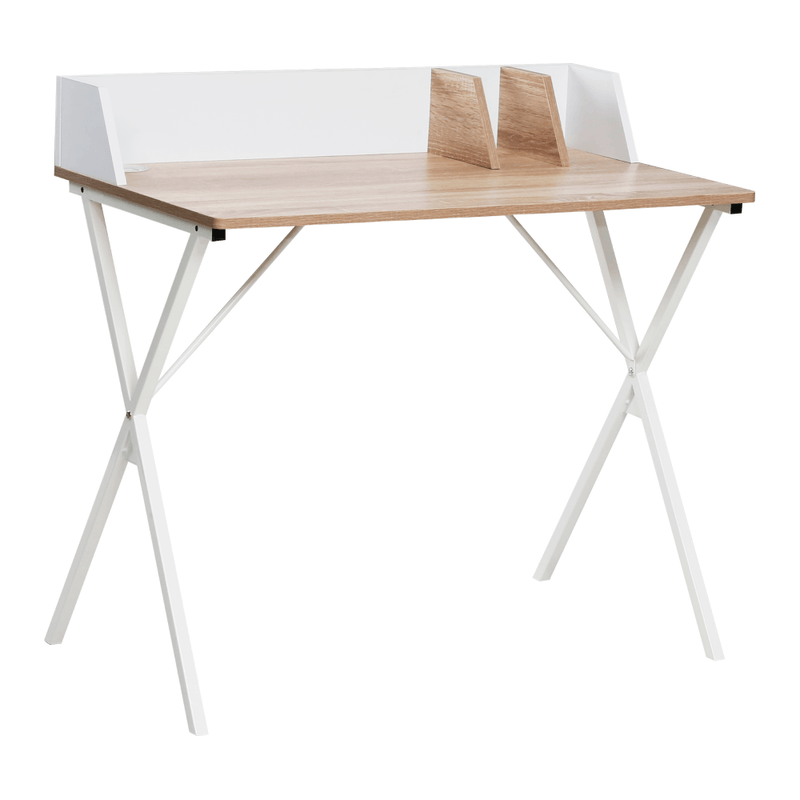 Casa si Gradina - Mobilier - Mese si birouri - Birouri - Birou pentru PC, stejar deschis/alb, PSALMO - Infinity.ro
