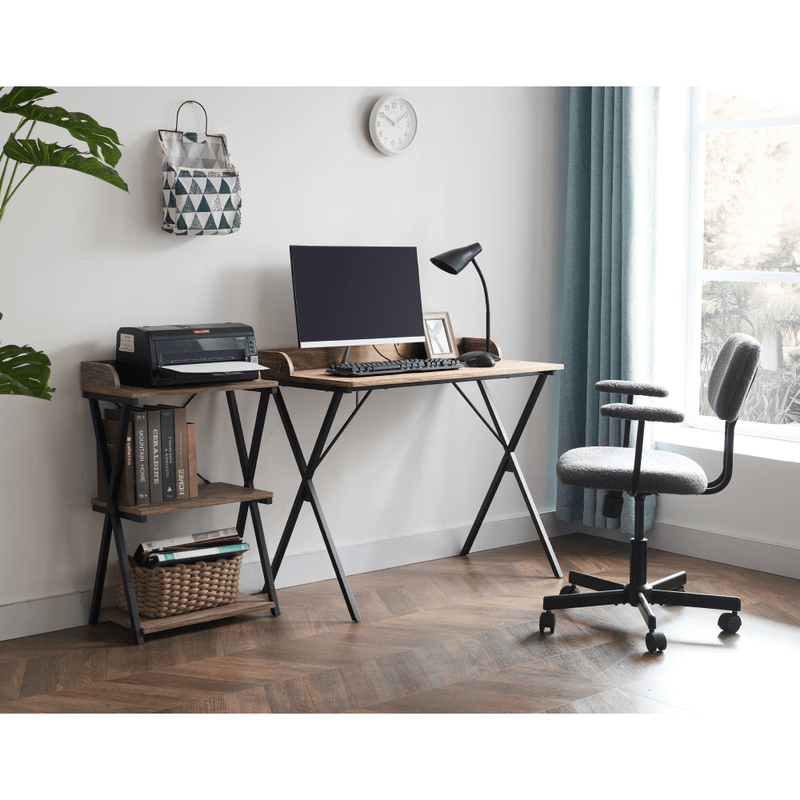 Casa si Gradina - Mobilier - Mese si birouri - Birouri - Birou pentru PC, stejar/negru, OFIS - Infinity.ro
