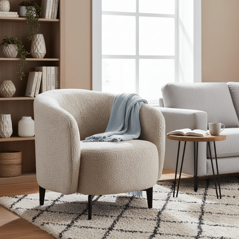 Casa si Gradina - Mobilier - Scaune si fotolii - Fotolii - Fotoliu, bej / negru, PRESO - Infinity.ro
