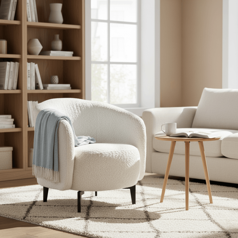 Casa si Gradina - Mobilier - Scaune si fotolii - Fotolii - Fotoliu, alb / negru, PRESO - Infinity.ro
