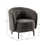 Casa si Gradina - Mobilier - Scaune si fotolii - Fotolii - Fotoliu, gri-maro Taupe / negru, PRESO - Infinity.ro