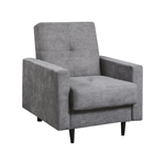 Casa si Gradina - Mobilier - Scaune si fotolii - Fotolii - Fotoliu, material textil gri, VALDO - Infinity.ro