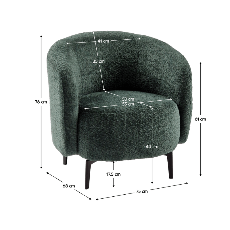 Casa si Gradina - Mobilier - Scaune si fotolii - Fotolii - Fotoliu, verde / negru, PRESO - Infinity.ro