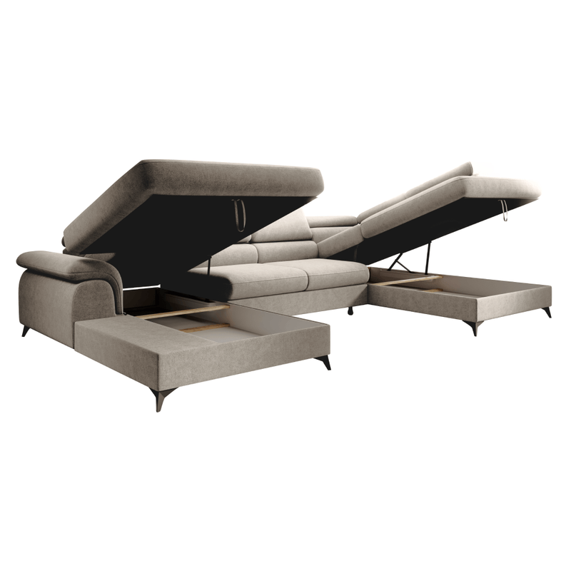 Casa si Gradina - Mobilier - Canapele si coltare - Coltare - Canapea extensibila, bej, dreapta, POLY ROH U - Infinity.ro