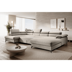 Casa si Gradina - Mobilier - Canapele si coltare - Coltare - Canapea extensibila, bej, stanga, POLY ROH U - Infinity.ro