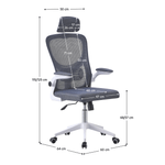 Casa si Gradina - Mobilier - Scaune si fotolii - Scaune - Scaun de birou, gri / alb, MAGUS - Infinity.ro