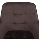 Casa si Gradina - Mobilier - Scaune si fotolii - Scaune - Scaun de design, gri-maronie Velvet/negru, PETIN - Infinity.ro