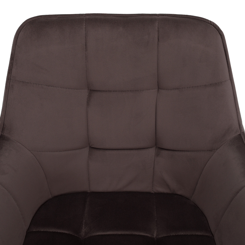 Casa si Gradina - Mobilier - Scaune si fotolii - Scaune - Scaun de design, gri-maronie Velvet/negru, PETIN - Infinity.ro