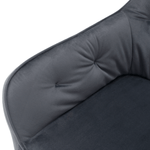 Casa si Gradina - Mobilier - Scaune si fotolii - Scaune - Fotoliu de design, material Velvet gri, VERIO - Infinity.ro