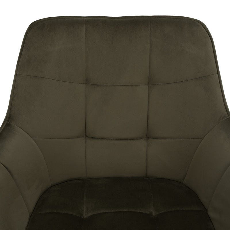 Casa si Gradina - Mobilier - Scaune si fotolii - Scaune - Scaun de design, Velvet verde/negru, PETIN - Infinity.ro