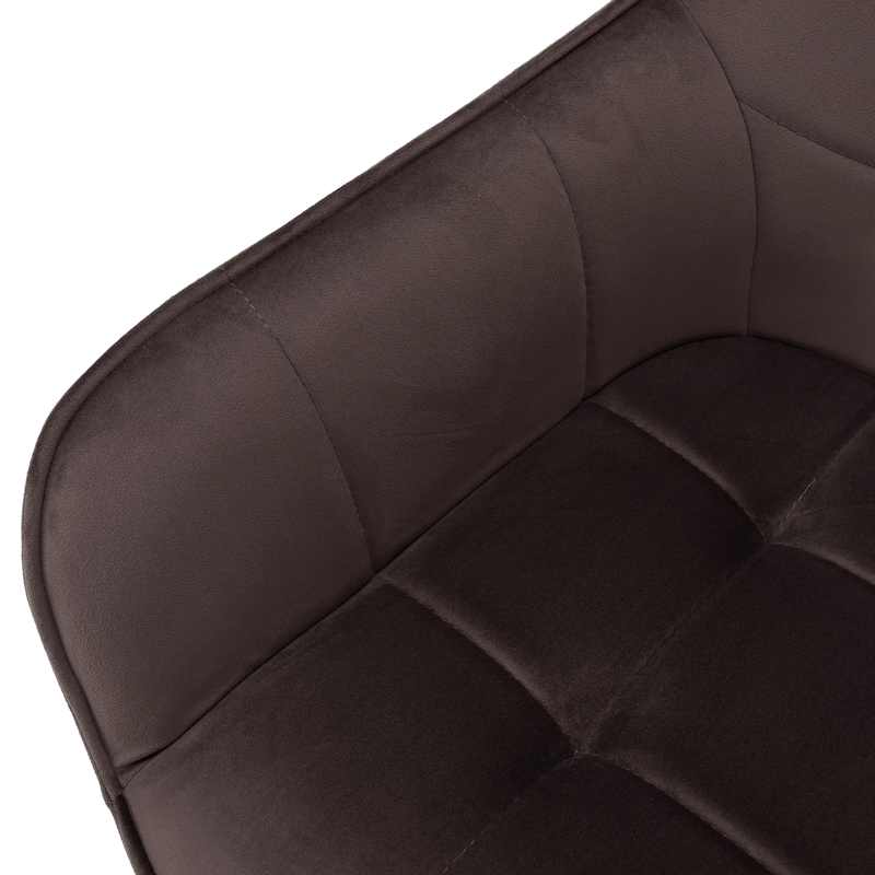 Casa si Gradina - Mobilier - Scaune si fotolii - Scaune - Scaun de design, gri-maronie Velvet/negru, PETIN - Infinity.ro