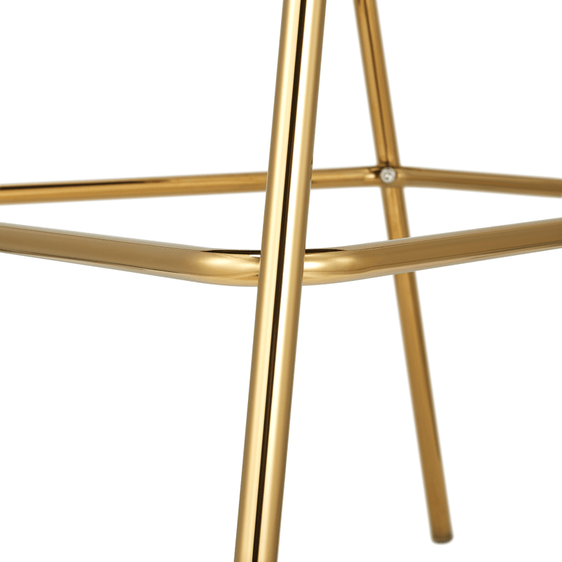 Casa si Gradina - Mobilier - Scaune si fotolii - Scaune - Scaun de bar de design, tesatura bej Velvet/gold crom auriu, DASMIN TIP 2 - Infinity.ro