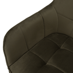 Casa si Gradina - Mobilier - Scaune si fotolii - Scaune - Scaun de design, Velvet verde/negru, PETIN - Infinity.ro