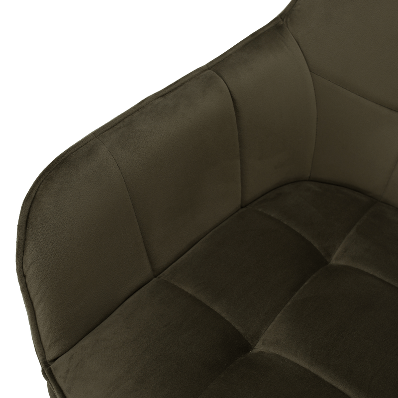 Casa si Gradina - Mobilier - Scaune si fotolii - Scaune - Scaun de design, Velvet verde/negru, PETIN - Infinity.ro