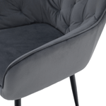 Casa si Gradina - Mobilier - Scaune si fotolii - Scaune - Fotoliu de design, material Velvet gri, VERIO - Infinity.ro