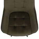 Casa si Gradina - Mobilier - Scaune si fotolii - Scaune - Scaun de design, Velvet verde/negru, PETIN - Infinity.ro
