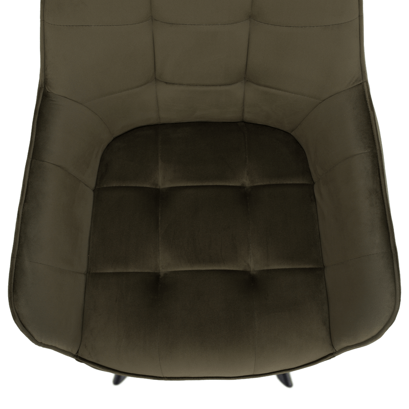Casa si Gradina - Mobilier - Scaune si fotolii - Scaune - Scaun de design, Velvet verde/negru, PETIN - Infinity.ro