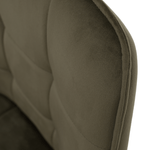 Casa si Gradina - Mobilier - Scaune si fotolii - Scaune - Scaun de design, Velvet verde/negru, PETIN - Infinity.ro