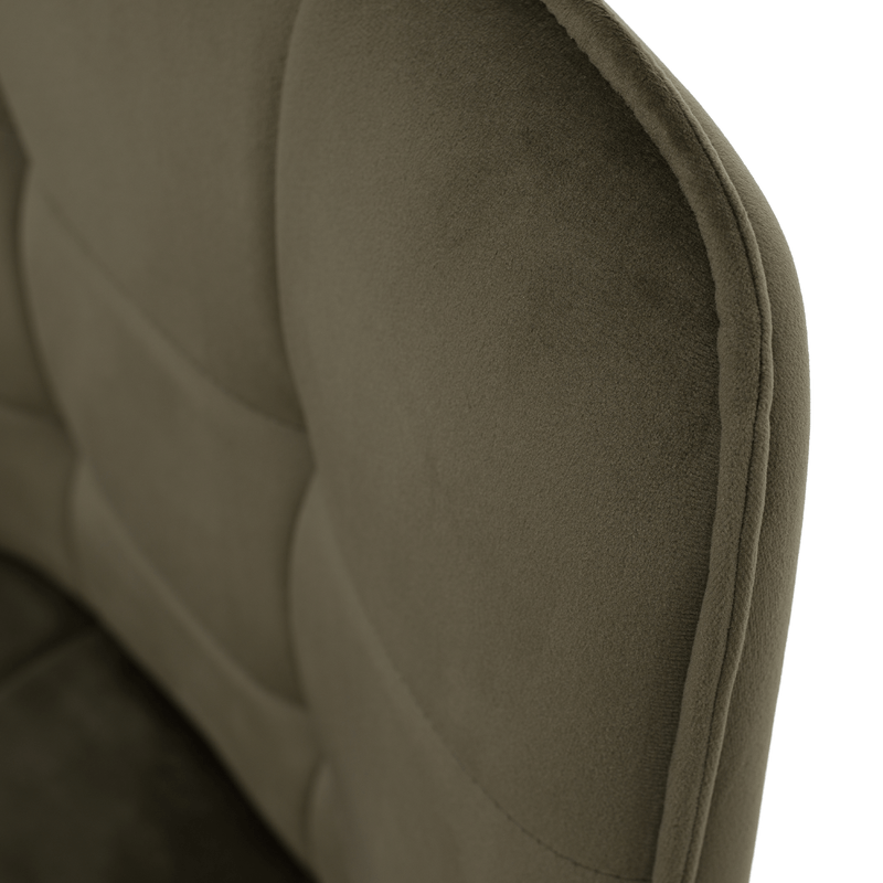 Casa si Gradina - Mobilier - Scaune si fotolii - Scaune - Scaun de design, Velvet verde/negru, PETIN - Infinity.ro