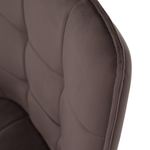 Casa si Gradina - Mobilier - Scaune si fotolii - Scaune - Scaun de design, gri-maronie Velvet/negru, PETIN - Infinity.ro