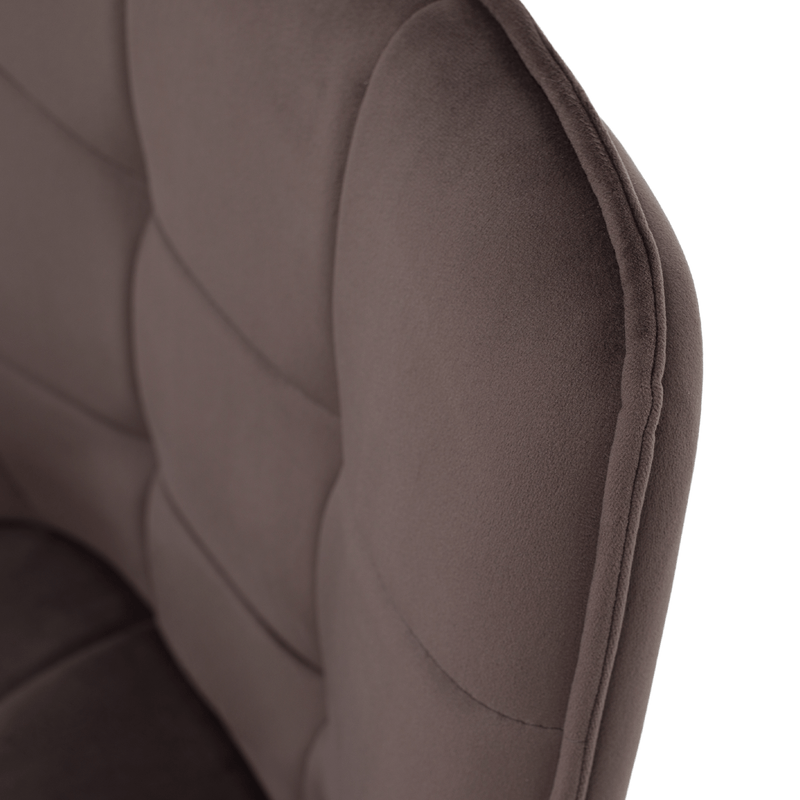 Casa si Gradina - Mobilier - Scaune si fotolii - Scaune - Scaun de design, gri-maronie Velvet/negru, PETIN - Infinity.ro