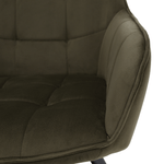 Casa si Gradina - Mobilier - Scaune si fotolii - Scaune - Scaun de design, Velvet verde/negru, PETIN - Infinity.ro
