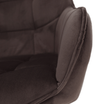 Casa si Gradina - Mobilier - Scaune si fotolii - Scaune - Scaun de design, gri-maronie Velvet/negru, PETIN - Infinity.ro