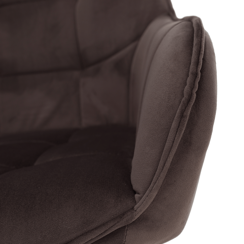 Casa si Gradina - Mobilier - Scaune si fotolii - Scaune - Scaun de design, gri-maronie Velvet/negru, PETIN - Infinity.ro