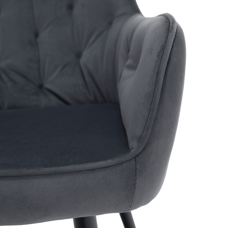 Casa si Gradina - Mobilier - Scaune si fotolii - Scaune - Fotoliu de design, material Velvet gri, VERIO - Infinity.ro